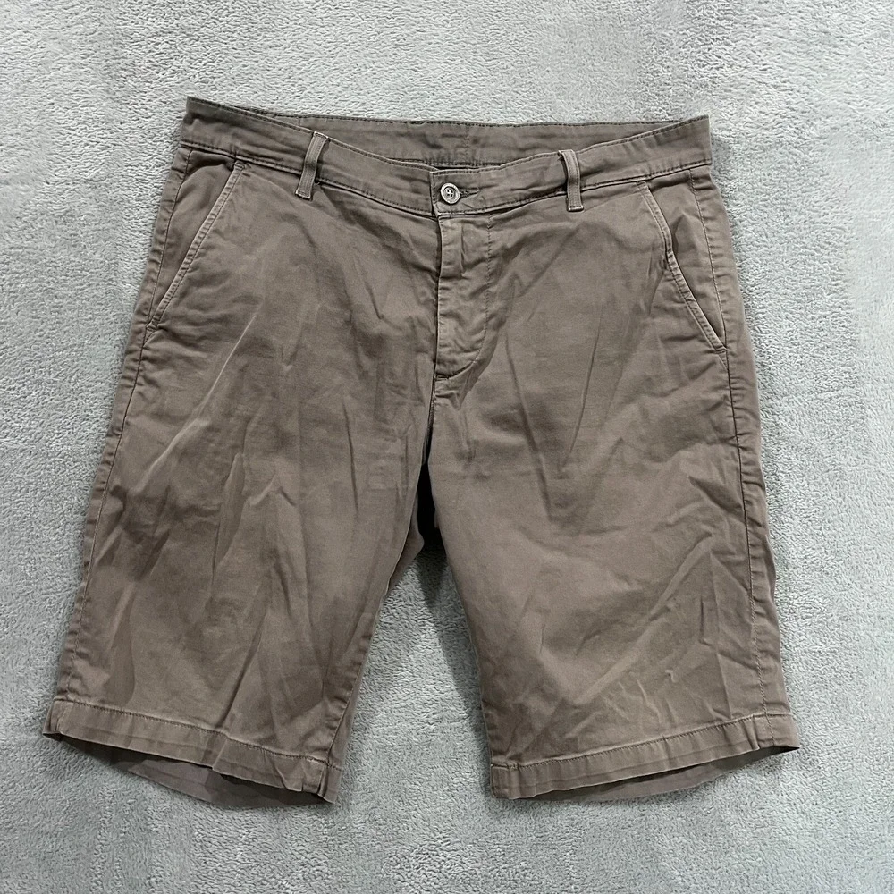 AG Adriano Goldschmied Shorts Men's 33R The Griffin Tailored Stretch Tan
